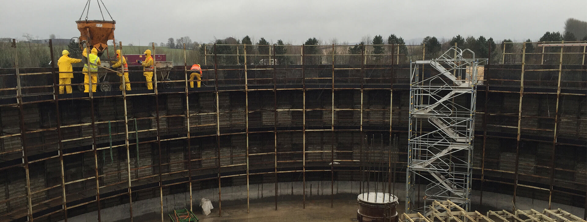 Ocelové Bednění - Železobetonové nádrže - WOLF System