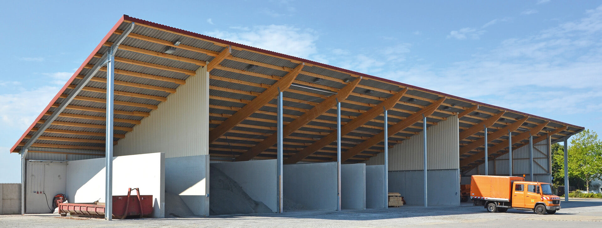Sklady obilovin a sypkých materiálů - Haly - WOLF System