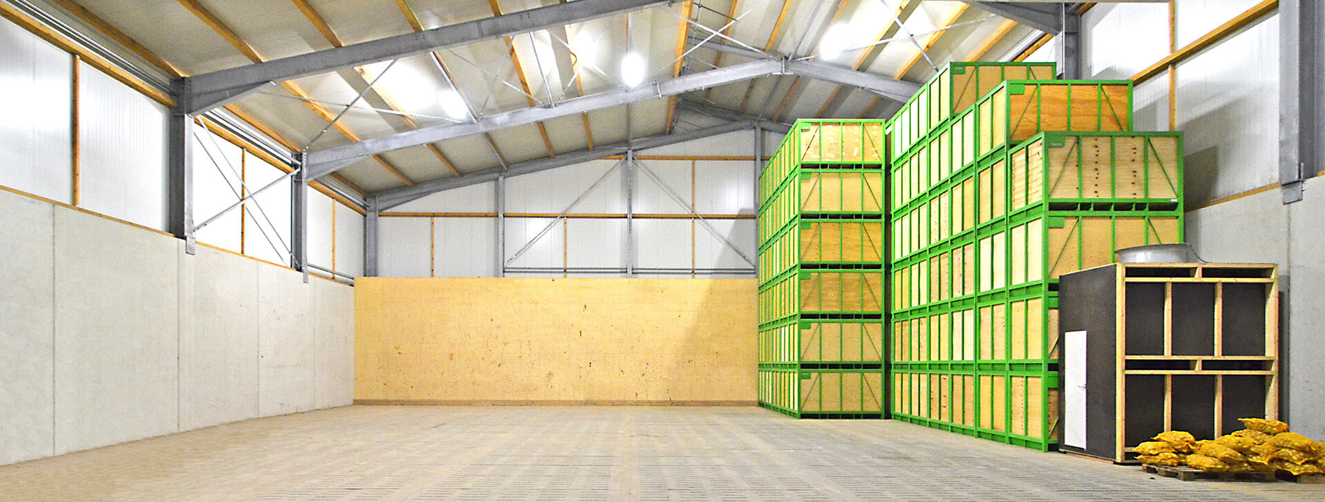 Sklady brambor a cibule - Haly - WOLF System