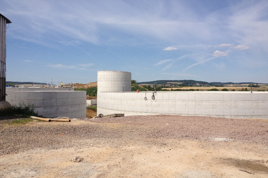 bioplynové stanice - železobetonové nádrže - WOLF System