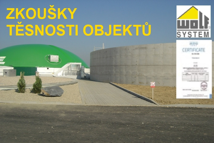 Certifikované zkoušky těsnosti objektů - WOLF SYSTEM
